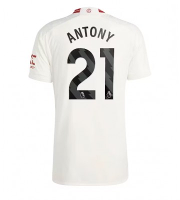 Manchester United Antony #21 Tercera Equipación 2023-24 Manga Corta